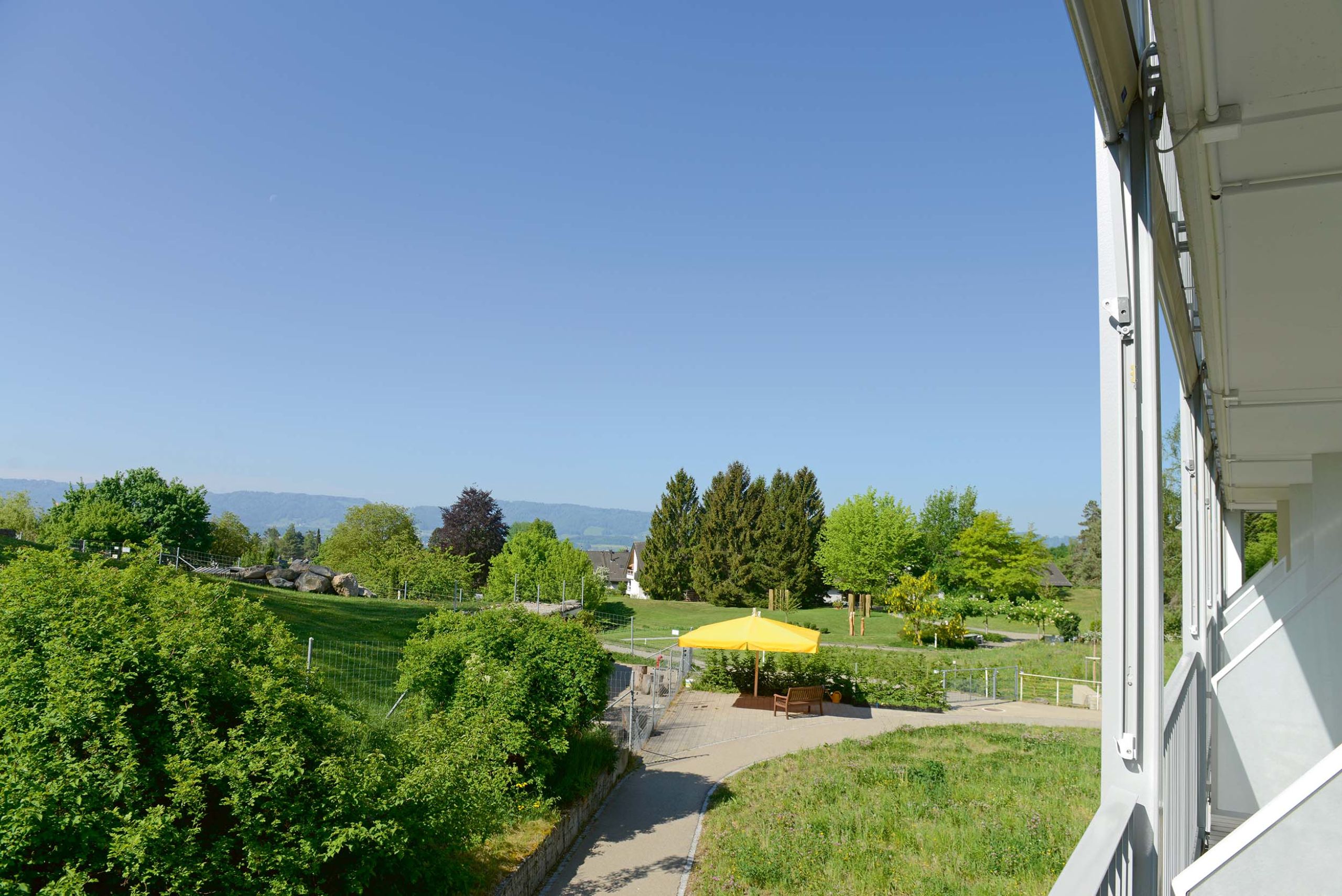 Park Aussicht Blauer Himmel
