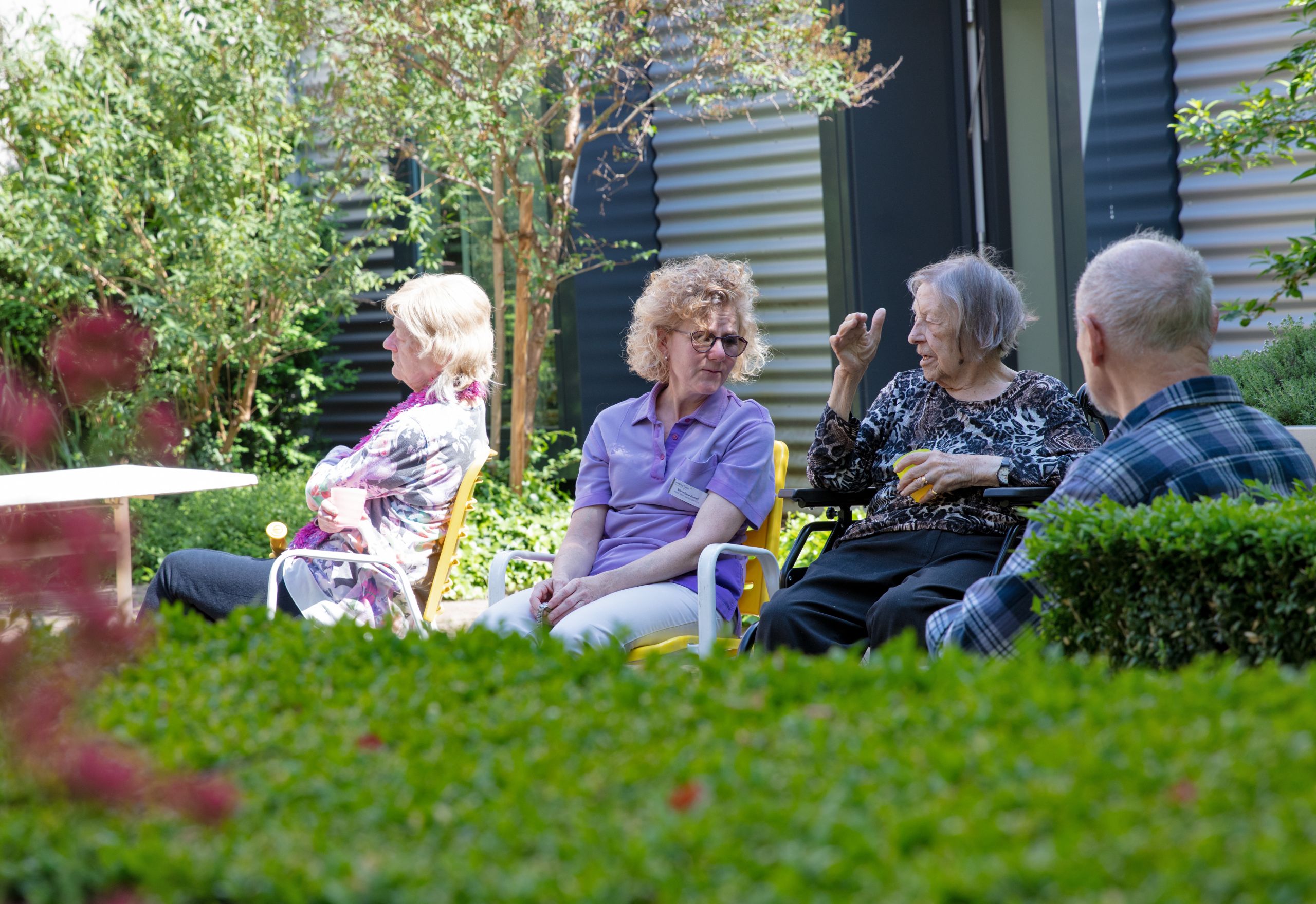 Garten Bewohnende mit Betreuung